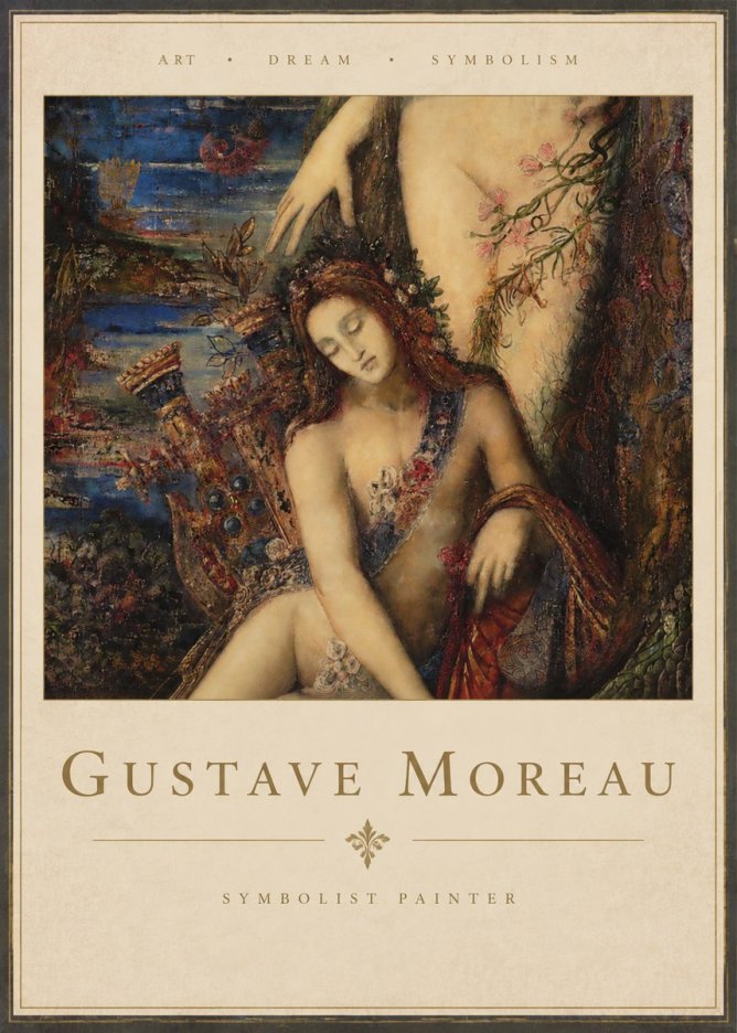 Gustave Moreau Symbolist Painting No3 - Poster