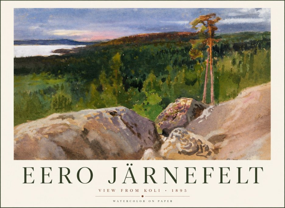 Eero Järnefelt View from Koli No1 - Poster