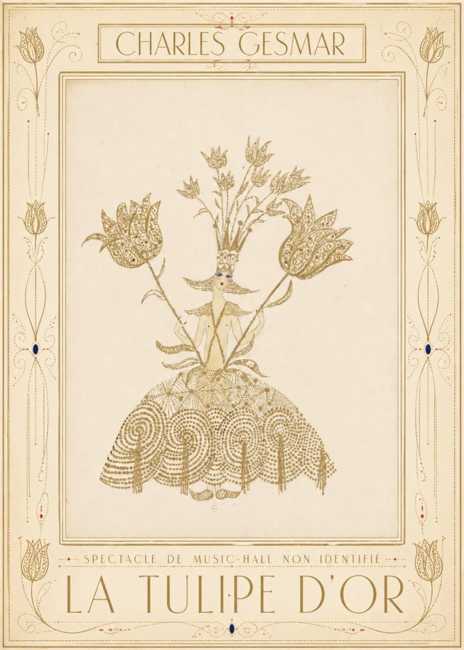 Charles Gesmar La Tulipe D'or No1 - Poster