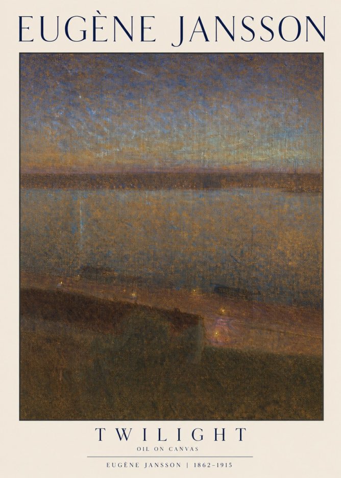 Eugène Jansson Twilight No1 - Poster