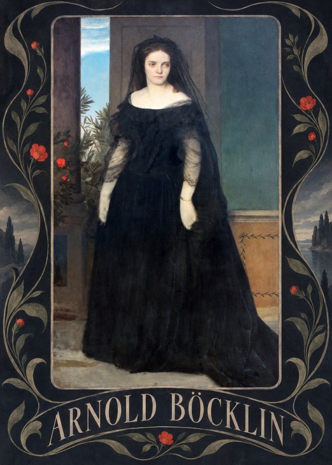 Arnold Böcklin Portrait of Mrs. Böcklin No5 - Poster