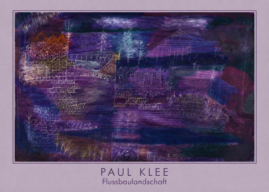 Paul Klee Flussbaulandschaft No5 - Poster