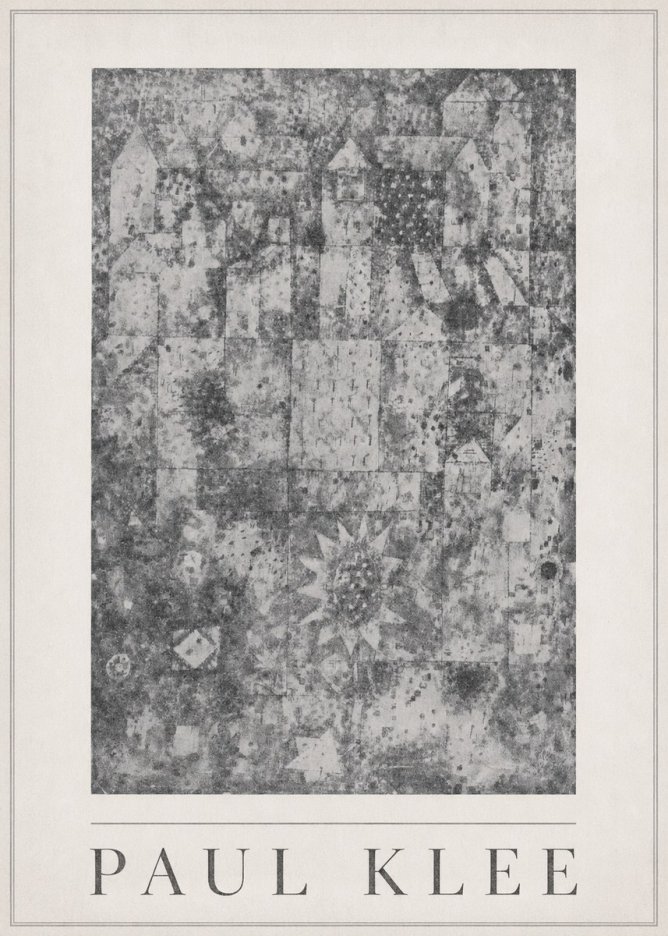 Paul Klee Town and Country No5 - Poster