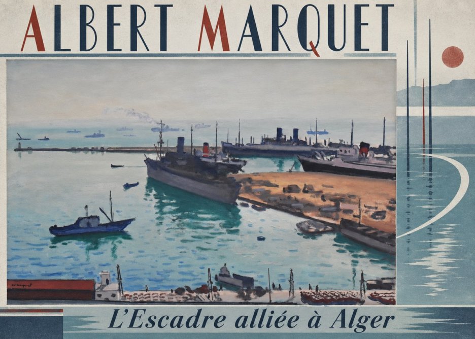 Albert Marquet L'escadre Alliée À Alger No3 - Poster