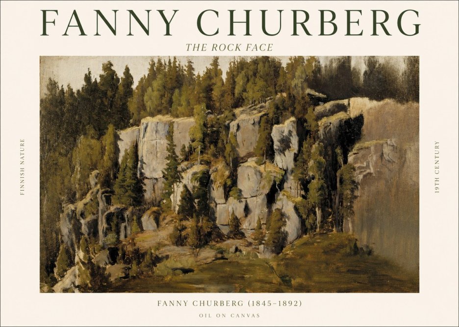 Fanny Churberg The Rock Face No1 - Poster