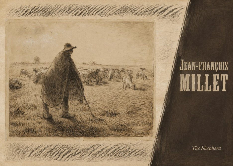 Jean-François Millet The Shepherd No5 - Poster