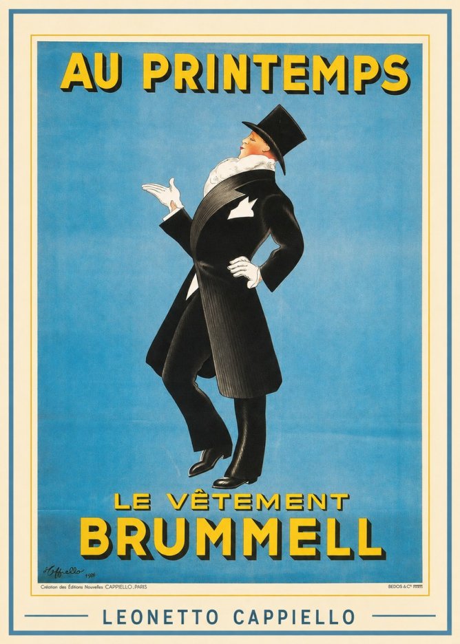 Leonetto Cappiello Au Printemps Le Vêtement Brummell No1 - Poster