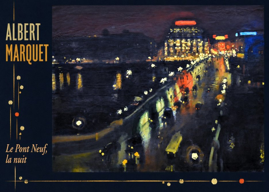 Albert Marquet Le Pont Neuf, La Nuit No3 - Poster