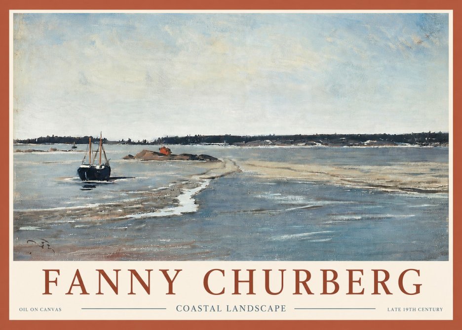 Fanny Churberg Coastal Landscape No4 - Poster