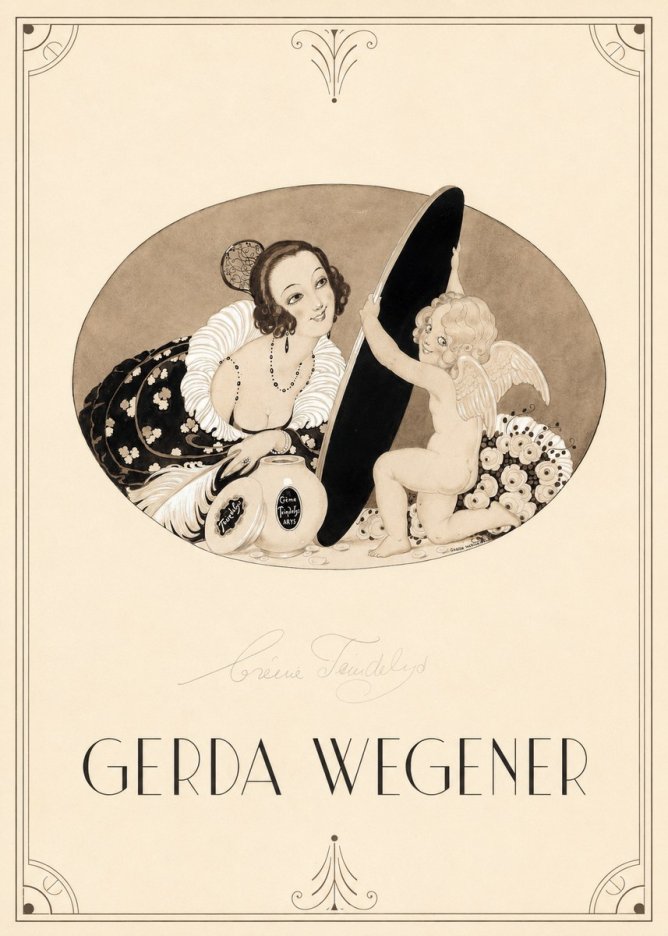 Gerda Wegener Crème Teindelys II No2 - Poster