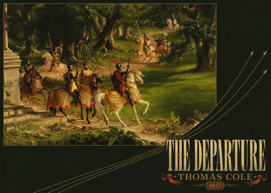 Thomas Cole The Departure III No6 - Poster