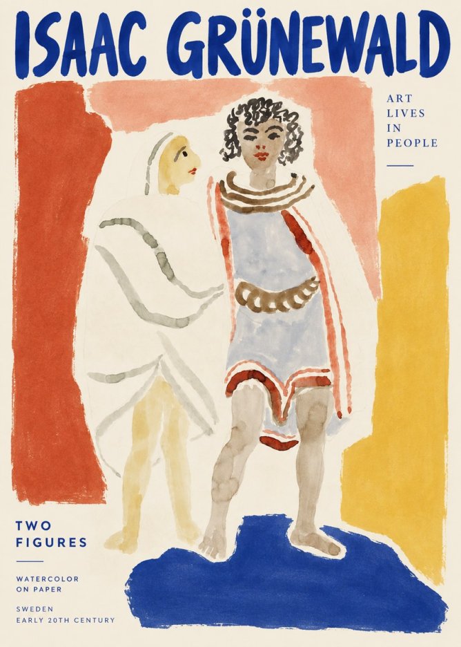 Isaac Grünewald Figures No3 - Poster