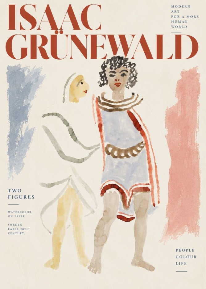 Isaac Grünewald Figures No4 - Poster