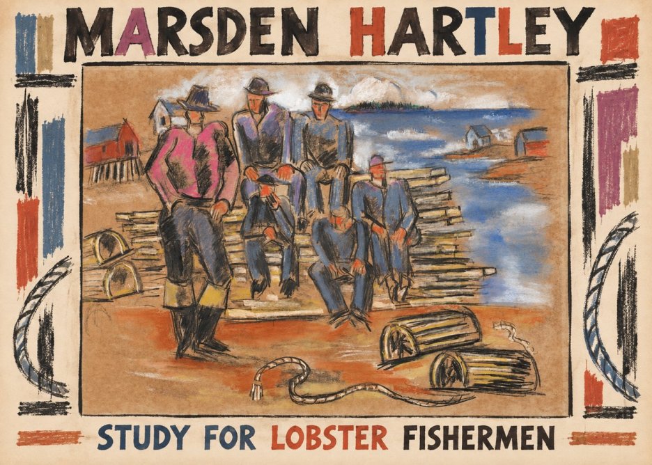 Marsden Hartley Study for 'Lobster Fishermen' No3 - Poster