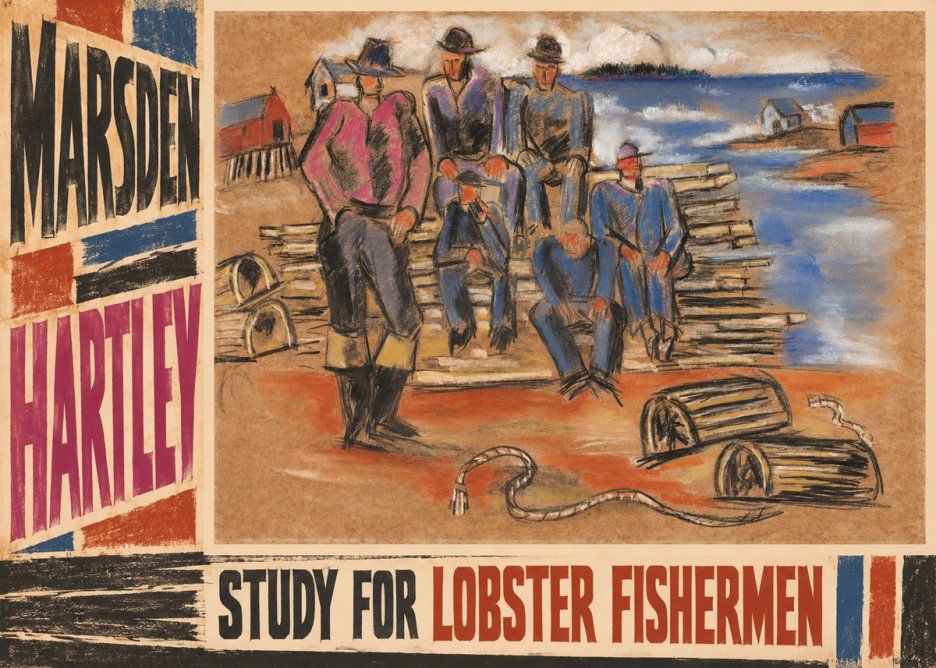 Marsden Hartley Study for 'Lobster Fishermen' No5 - Poster