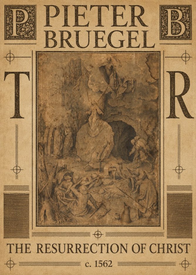 Pieter Bruegel The Resurrection of Christ No6 - Poster