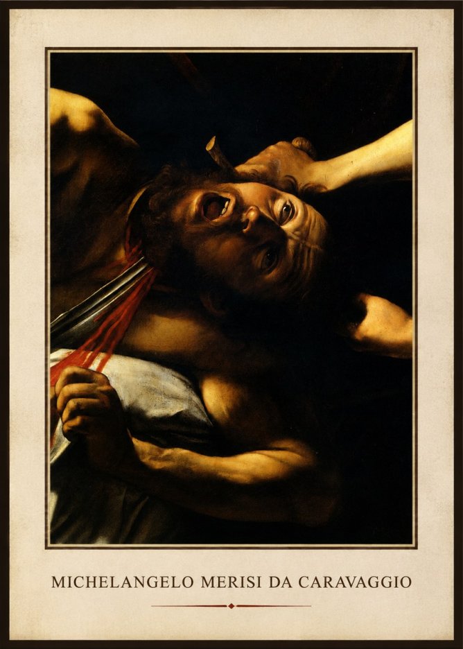 Michelangelo Merisi da Caravaggio David with the Head of Goliath IV No6 - Poster