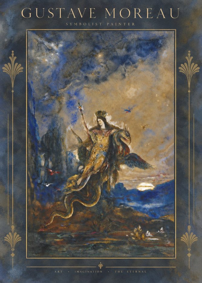 Gustave Moreau Les Fées No5 - Poster