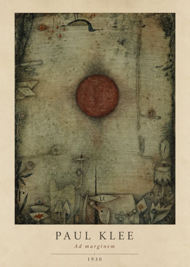 Paul Klee Ad Marginem No5 - Poster