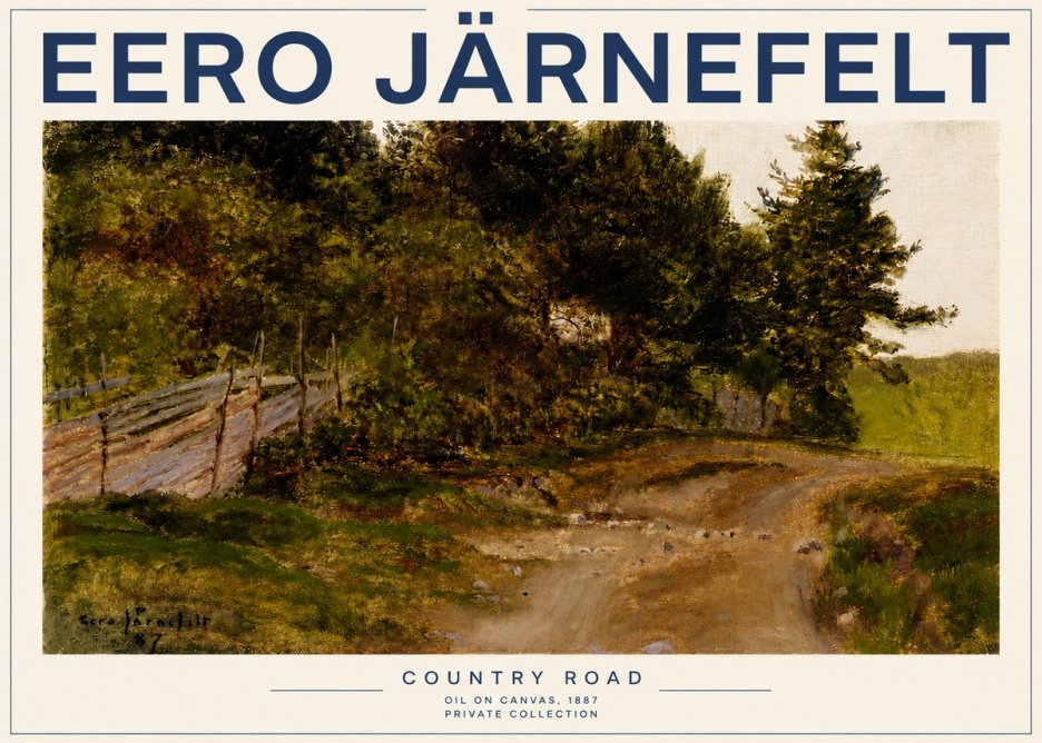 Eero Järnefelt Country Road No3 - Poster