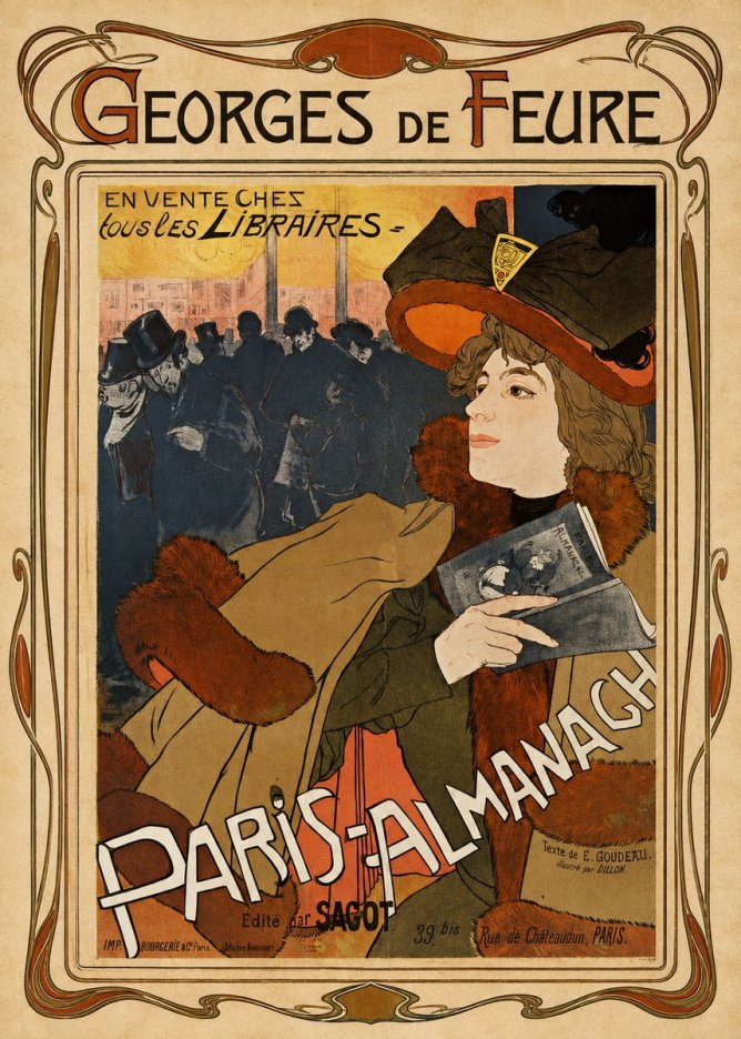 Georges de Feure Paris-almanach II No1 - Poster