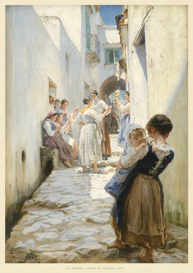 P.S. Krøyer Street in Torello No6 - Poster