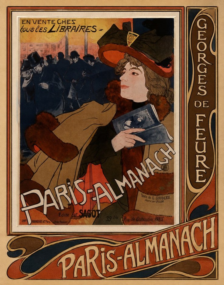 Georges de Feure Paris-almanach III No3 - Poster