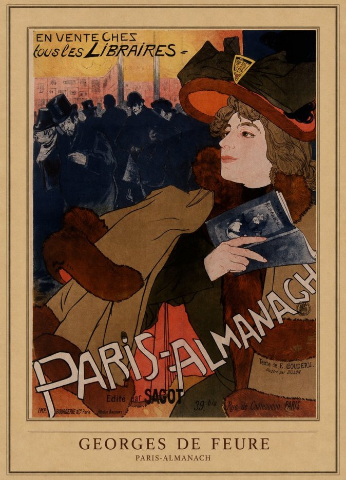 Georges de Feure Paris-almanach III No4 - Poster