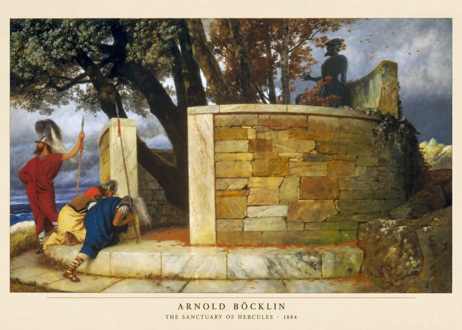 Arnold Böcklin The Sanctuary of Hercules No2 - Poster