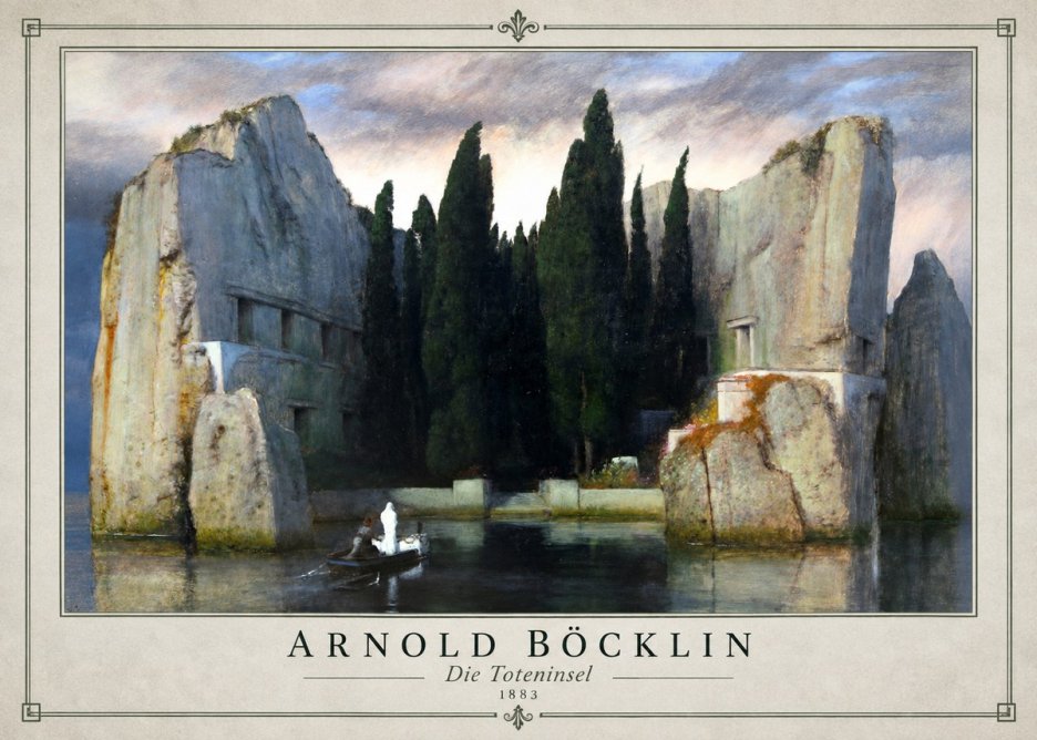 Arnold Böcklin Die Toteninsel VII No1 - Poster