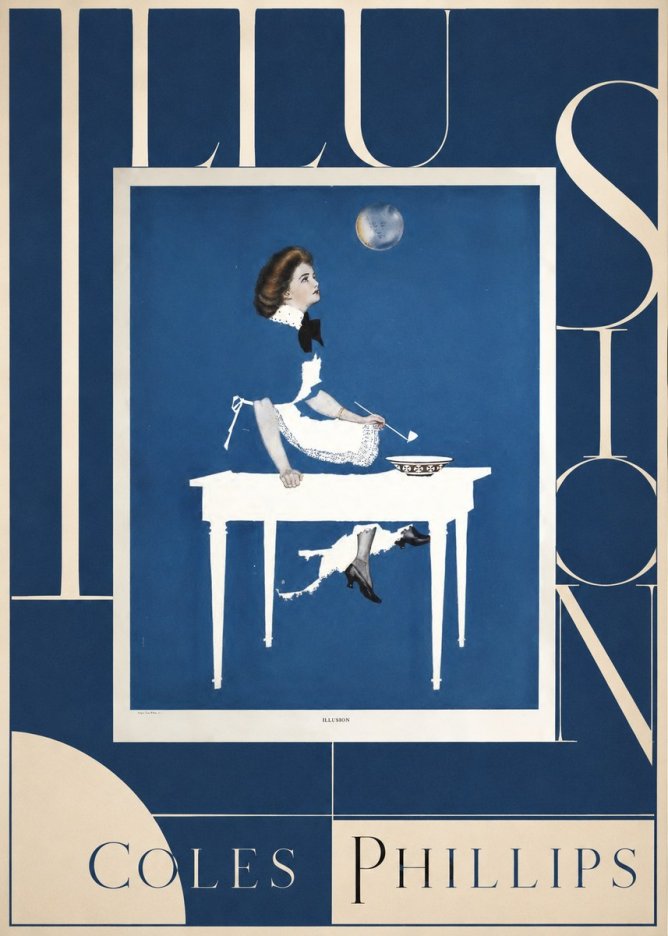 Coles Phillips Illusion No5 - Poster