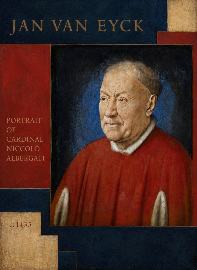 Jan van Eyck Portrait of Cardinal Niccolò Albergati No6 - Poster