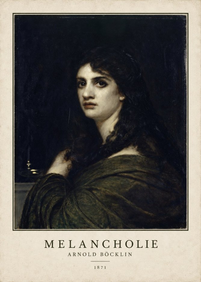 Arnold Böcklin Melancholie No3 - Poster