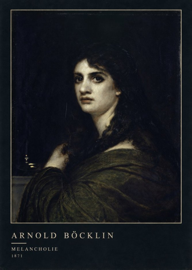 Arnold Böcklin Melancholie No4 - Poster
