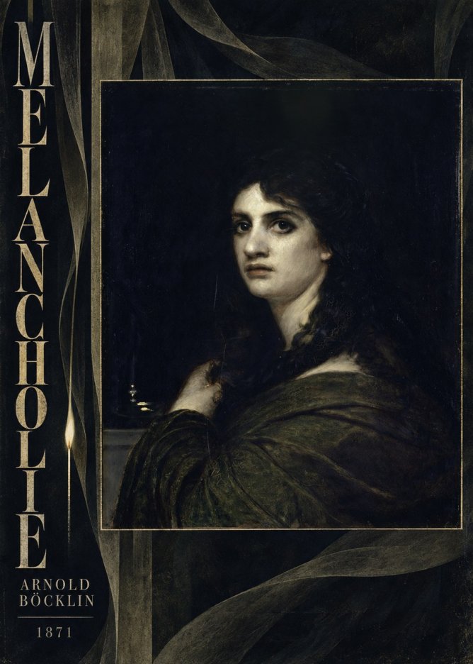 Arnold Böcklin Melancholie No6 - Poster