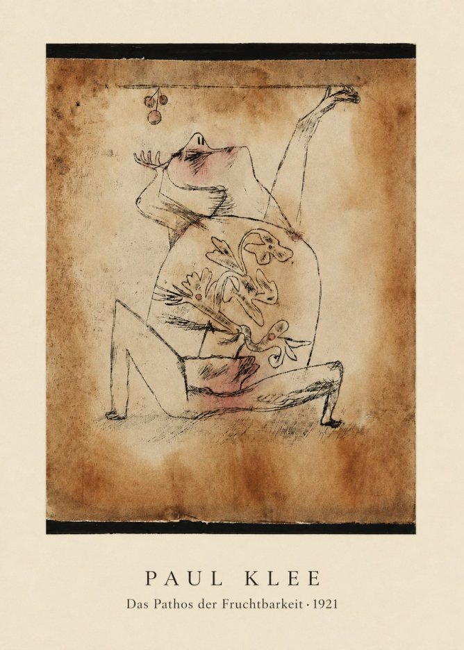 Paul Klee Das Pathos Der Fruchtbarkeit No6 - Poster