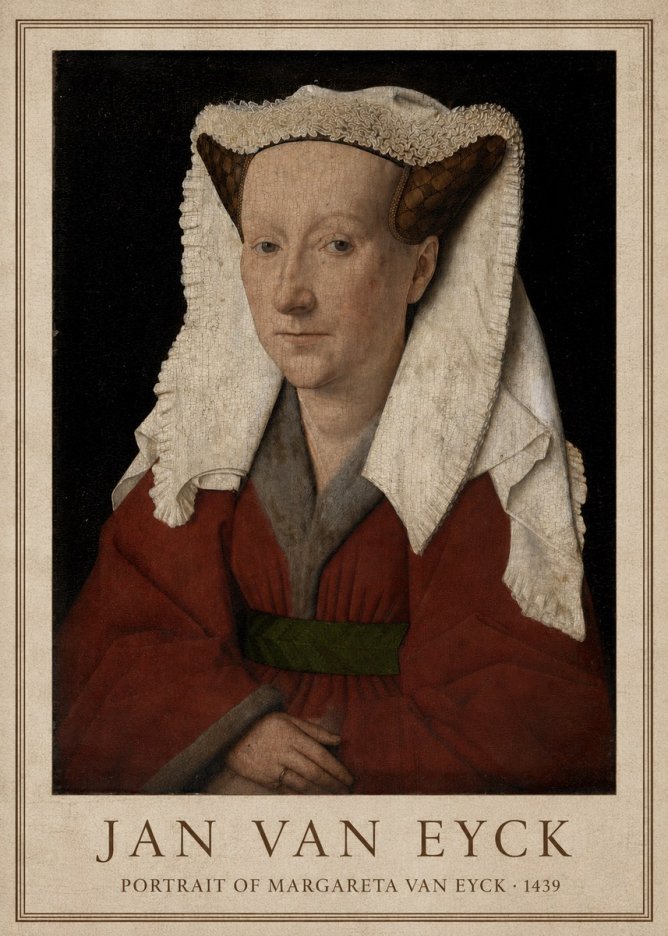 Jan van Eyck Portrait of Margareta Van Eyck No1 - Poster