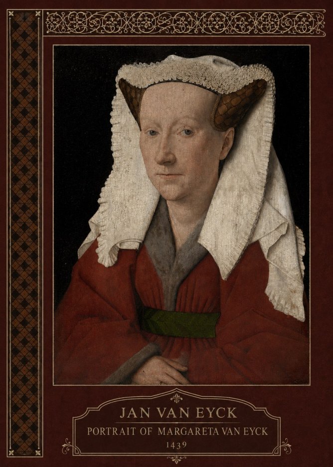 Jan van Eyck Portrait of Margareta Van Eyck No6 - Poster
