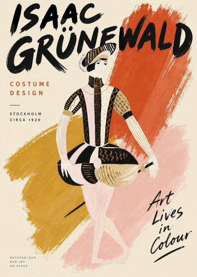 Isaac Grünewald Costume Study VI No3 - Poster