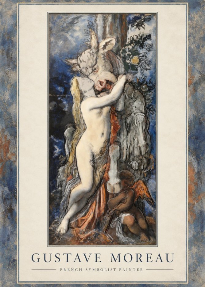 Gustave Moreau Europe and the Bull No1 - Poster
