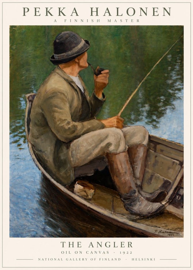 Pekka Halonen The Angler No1 - Poster