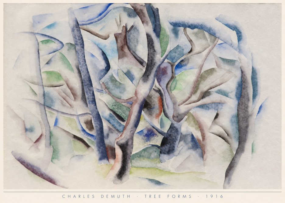 Charles Demuth Tree Forms No6 - Poster