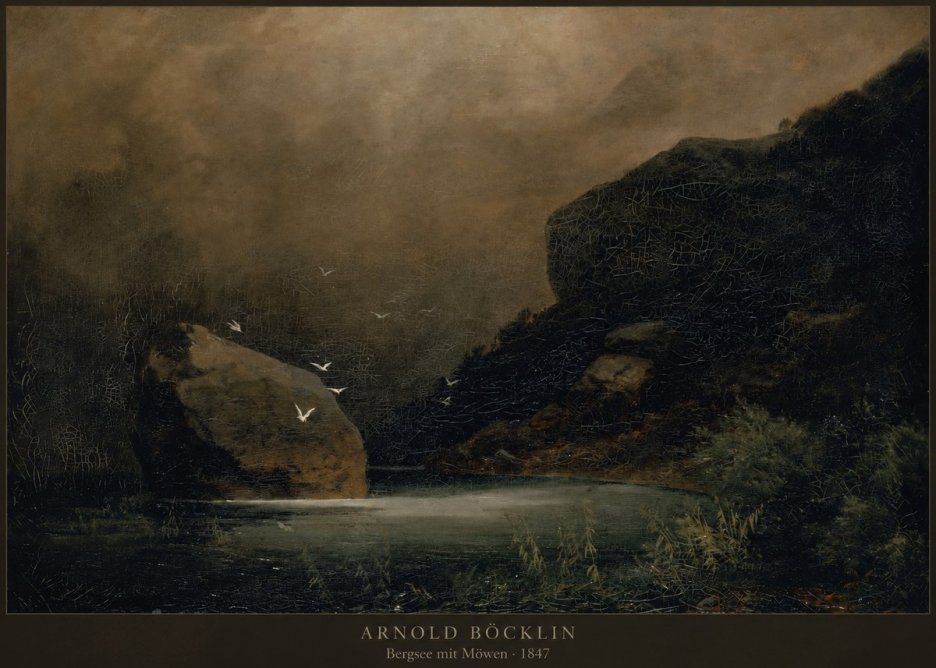 Arnold Böcklin Bergsee Mit Möwen No2 - Poster