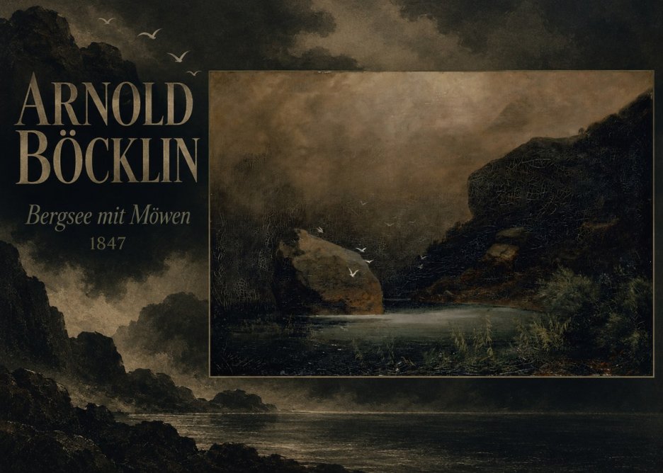 Arnold Böcklin Bergsee Mit Möwen No5 - Poster