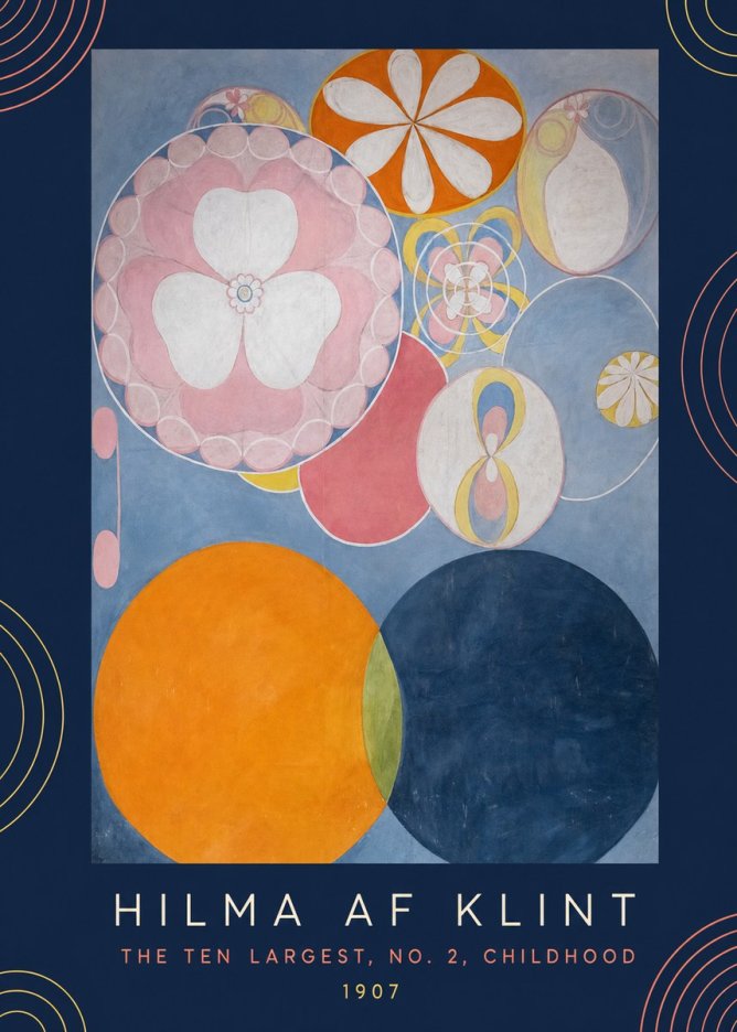 Hilma af Klint The Ten Largest, No. 2, Childhood No6 - Poster