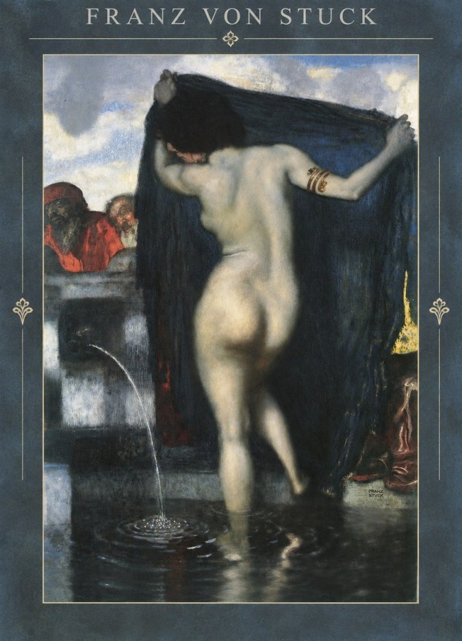 Franz von Stuck Susanna and the Elders No3 - Poster