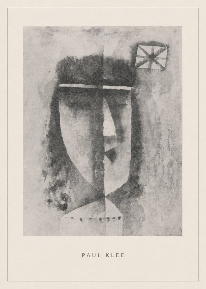 Paul Klee Head of a Man No5 - Poster