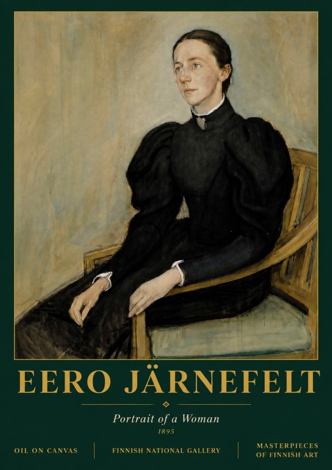 Eero Järnefelt Portrait of a Woman No5 - Poster