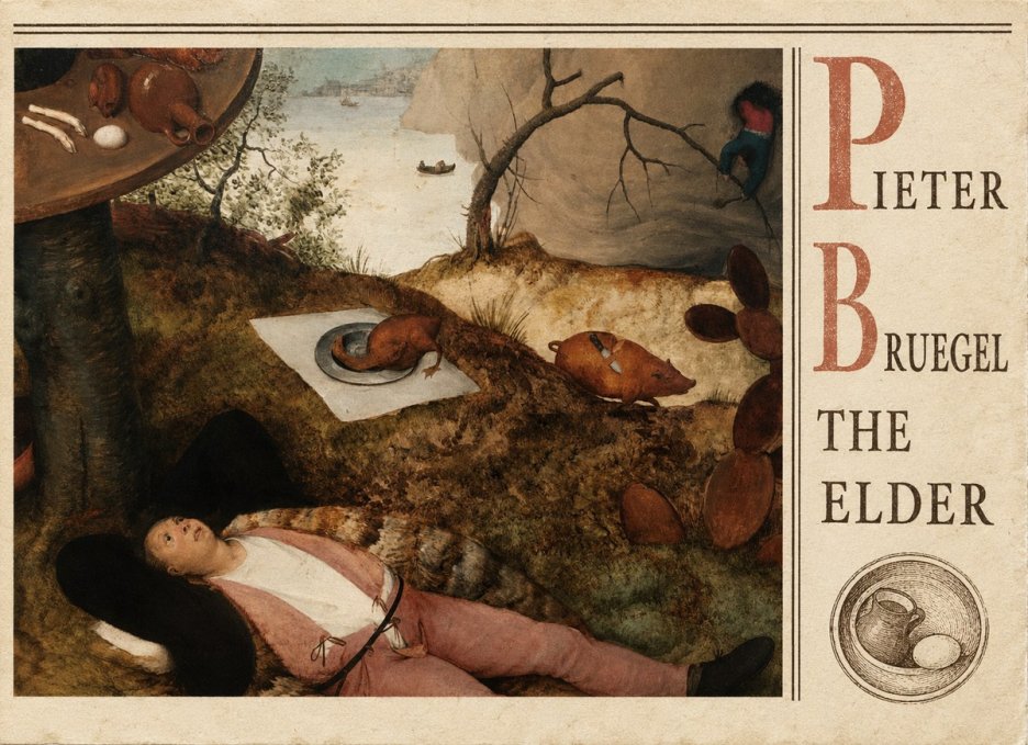 Pieter Bruegel The Land of Cockaigne II No5 - Poster
