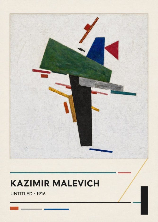 Kazimir Malevich Suprematist Composition II No6 - Poster